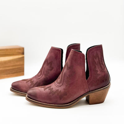 Kickin' Booties in Burgundy|Corner Stone Spa Boutique-Shoes- Corner Stone Spa and Salon Boutique in Stoughton, Wisconsin