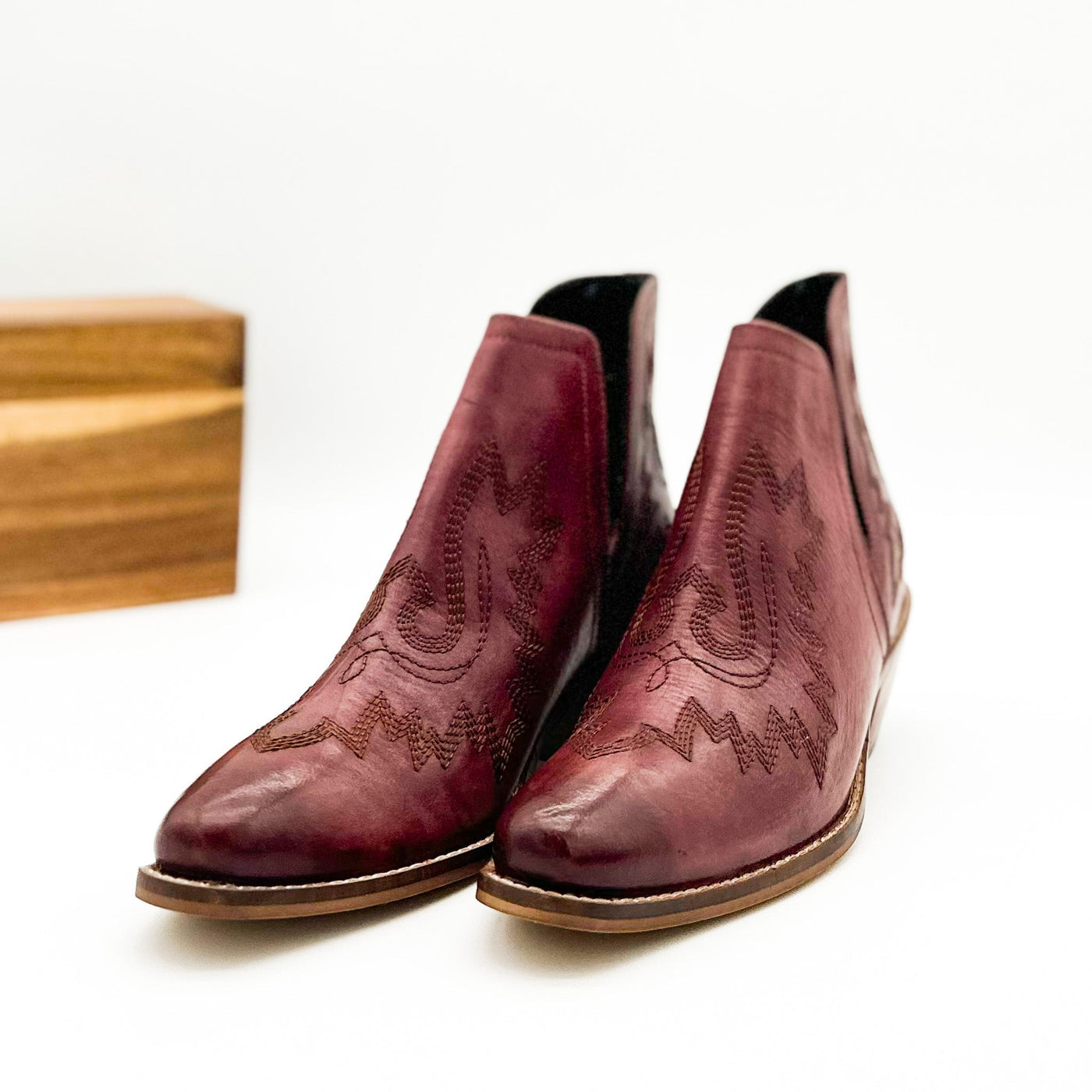 Kickin' Booties in Burgundy|Corner Stone Spa Boutique-Shoes- Corner Stone Spa and Salon Boutique in Stoughton, Wisconsin