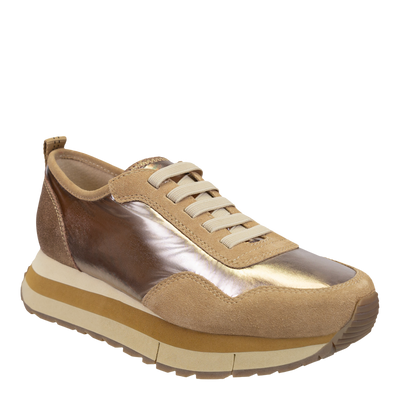 NAKED FEET - KINETIC in GOLD Platform Sneakers-WOMEN FOOTWEAR- Corner Stone Spa and Salon Boutique in Stoughton, Wisconsin