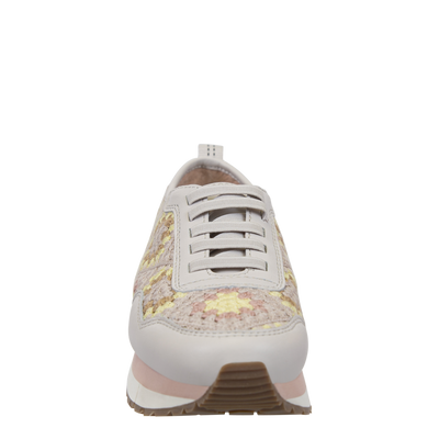 NAKED FEET - KINETIC in PATCHWORK Platform Sneakers-WOMEN FOOTWEAR- Corner Stone Spa and Salon Boutique in Stoughton, Wisconsin