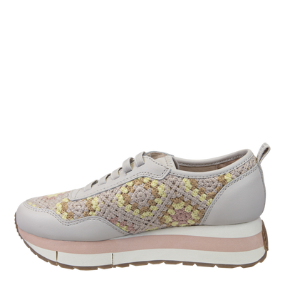 NAKED FEET - KINETIC in PATCHWORK Platform Sneakers-WOMEN FOOTWEAR- Corner Stone Spa and Salon Boutique in Stoughton, Wisconsin