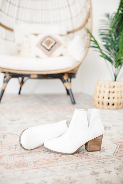 Tarim Bootie in White-Shoes- Corner Stone Spa and Salon Boutique in Stoughton, Wisconsin