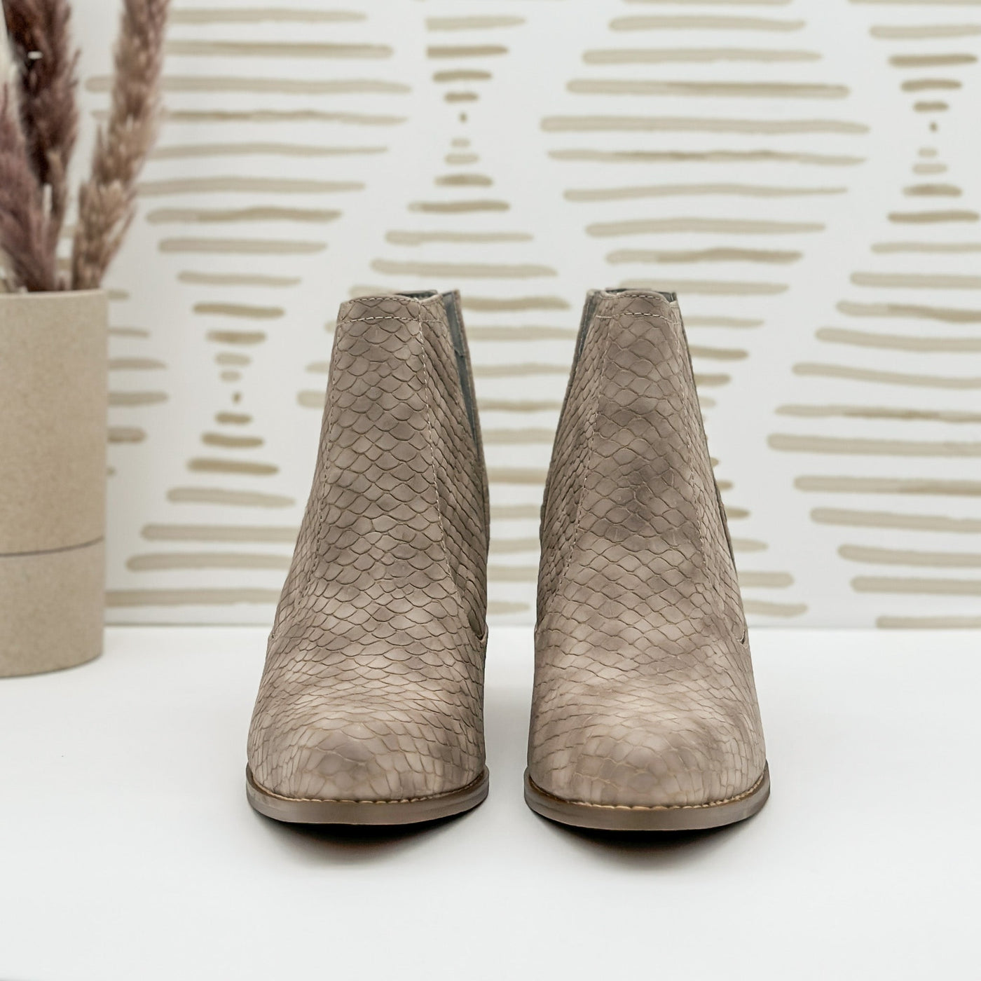 Tarim Bootie in Taupe-Shoes- Corner Stone Spa and Salon Boutique in Stoughton, Wisconsin