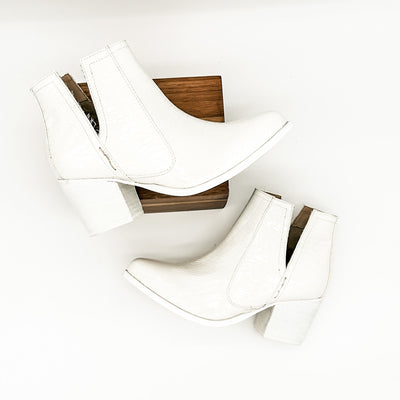 Tarim Bootie in White Croc-Shoes- Corner Stone Spa and Salon Boutique in Stoughton, Wisconsin