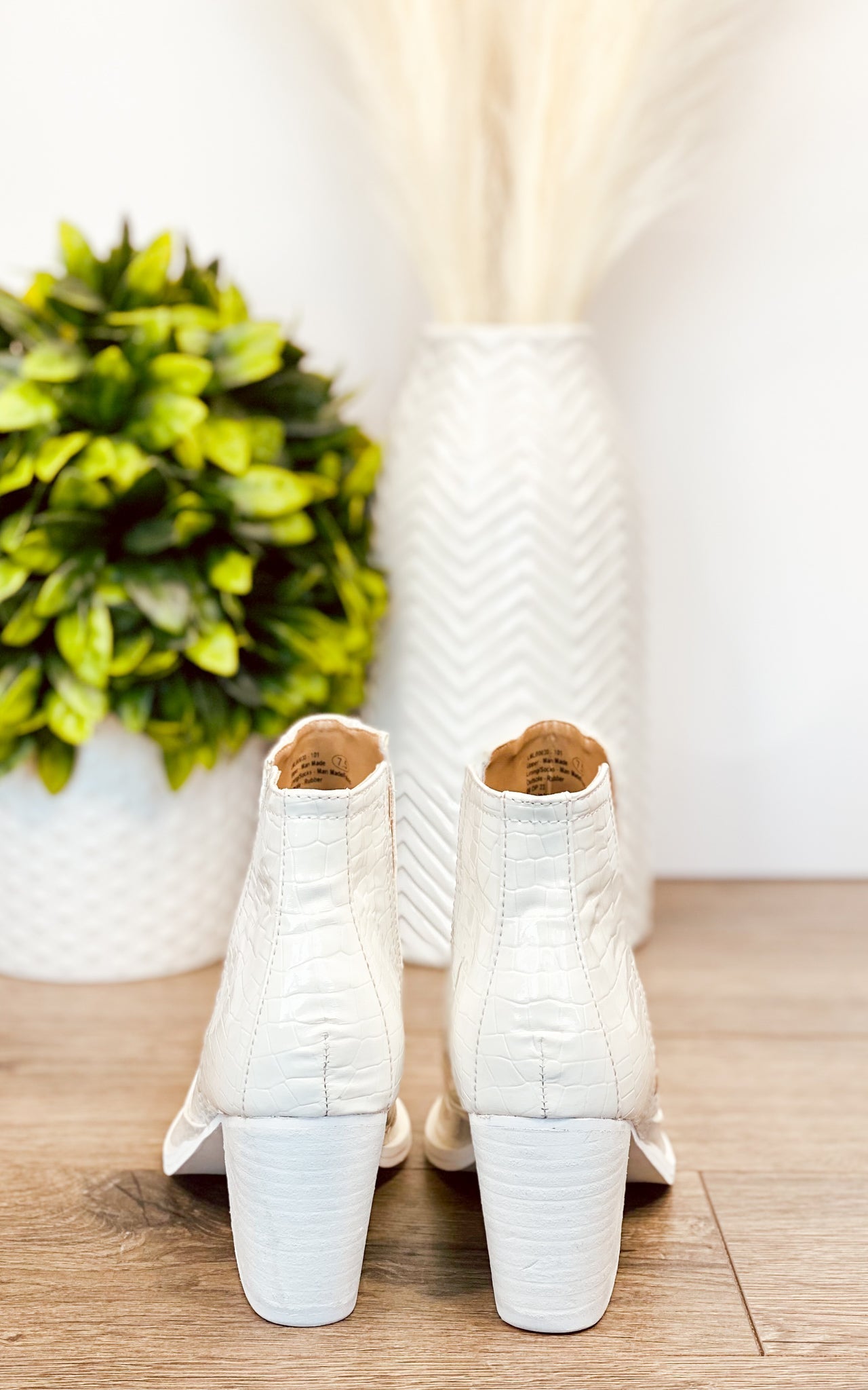 Tarim Bootie in White Croc-Shoes- Corner Stone Spa and Salon Boutique in Stoughton, Wisconsin