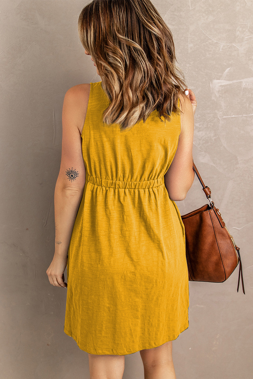 Sleeveless Button Down Mini Dress|Corner Stone Spa Boutique- Corner Stone Spa and Salon Boutique in Stoughton, Wisconsin