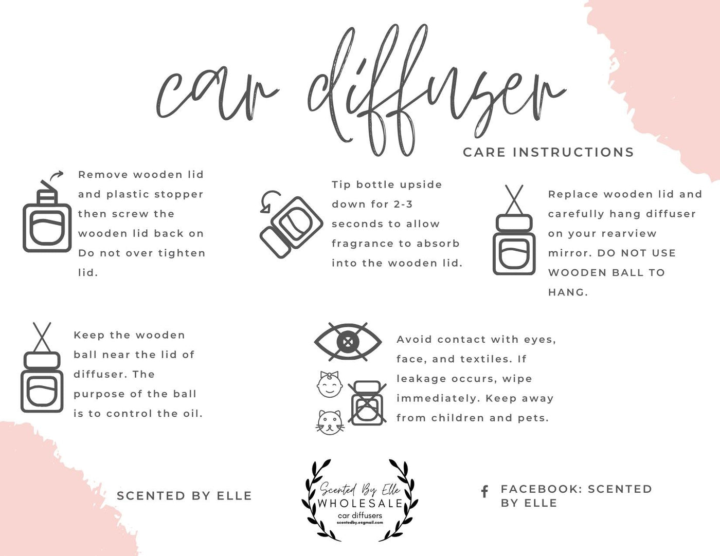 Essential Oil Car Diffusers in Assorted Scents|Corner Stone Spa Boutique-Womens- Corner Stone Spa and Salon Boutique in Stoughton, Wisconsin