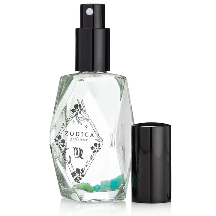 Zodiac Perfumery Virgo Full Size Crystal Infused Perfume 50ml/1.7oz- Corner Stone Spa and Salon Boutique in Stoughton, Wisconsin