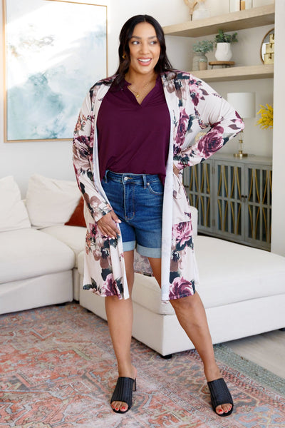 Blooming With Happiness Cardigan|Cornerstone Spa Boutique-Layers- Corner Stone Spa and Salon Boutique in Stoughton, Wisconsin