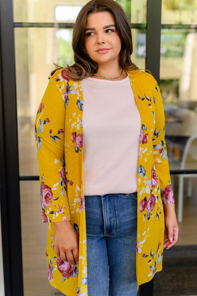 Grow As You Go Floral Cardigan|Corner Stone Spa Boutique-Womens- Corner Stone Spa and Salon Boutique in Stoughton, Wisconsin