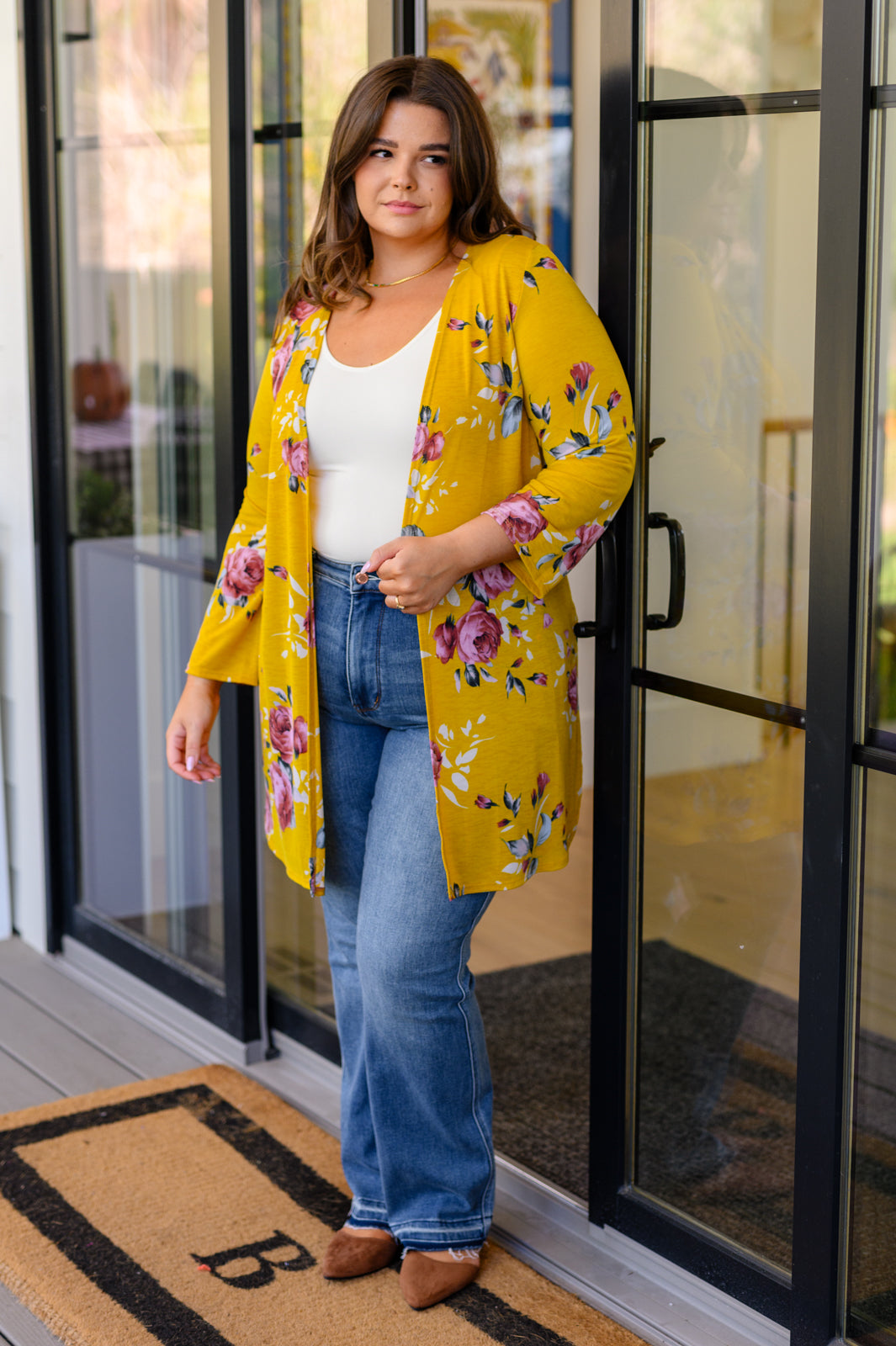 Grow As You Go Floral Cardigan|Corner Stone Spa Boutique-Womens- Corner Stone Spa and Salon Boutique in Stoughton, Wisconsin