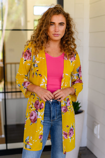 Grow As You Go Floral Cardigan|Corner Stone Spa Boutique-Womens- Corner Stone Spa and Salon Boutique in Stoughton, Wisconsin