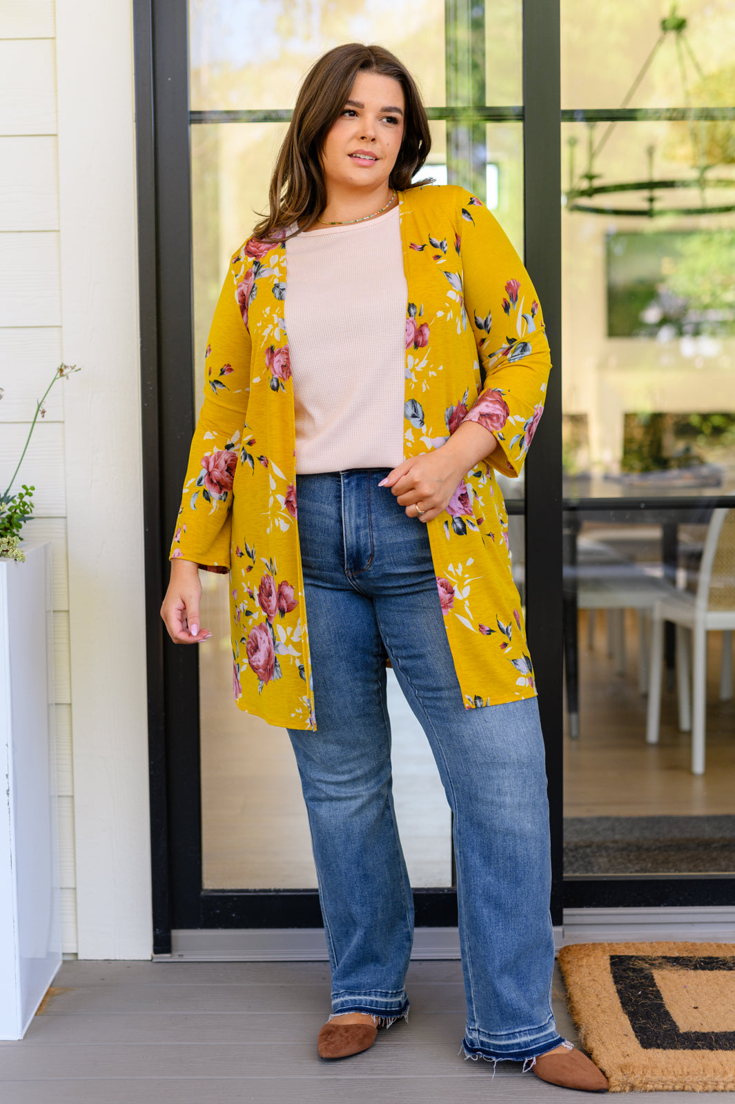 Grow As You Go Floral Cardigan|Corner Stone Spa Boutique-Womens- Corner Stone Spa and Salon Boutique in Stoughton, Wisconsin