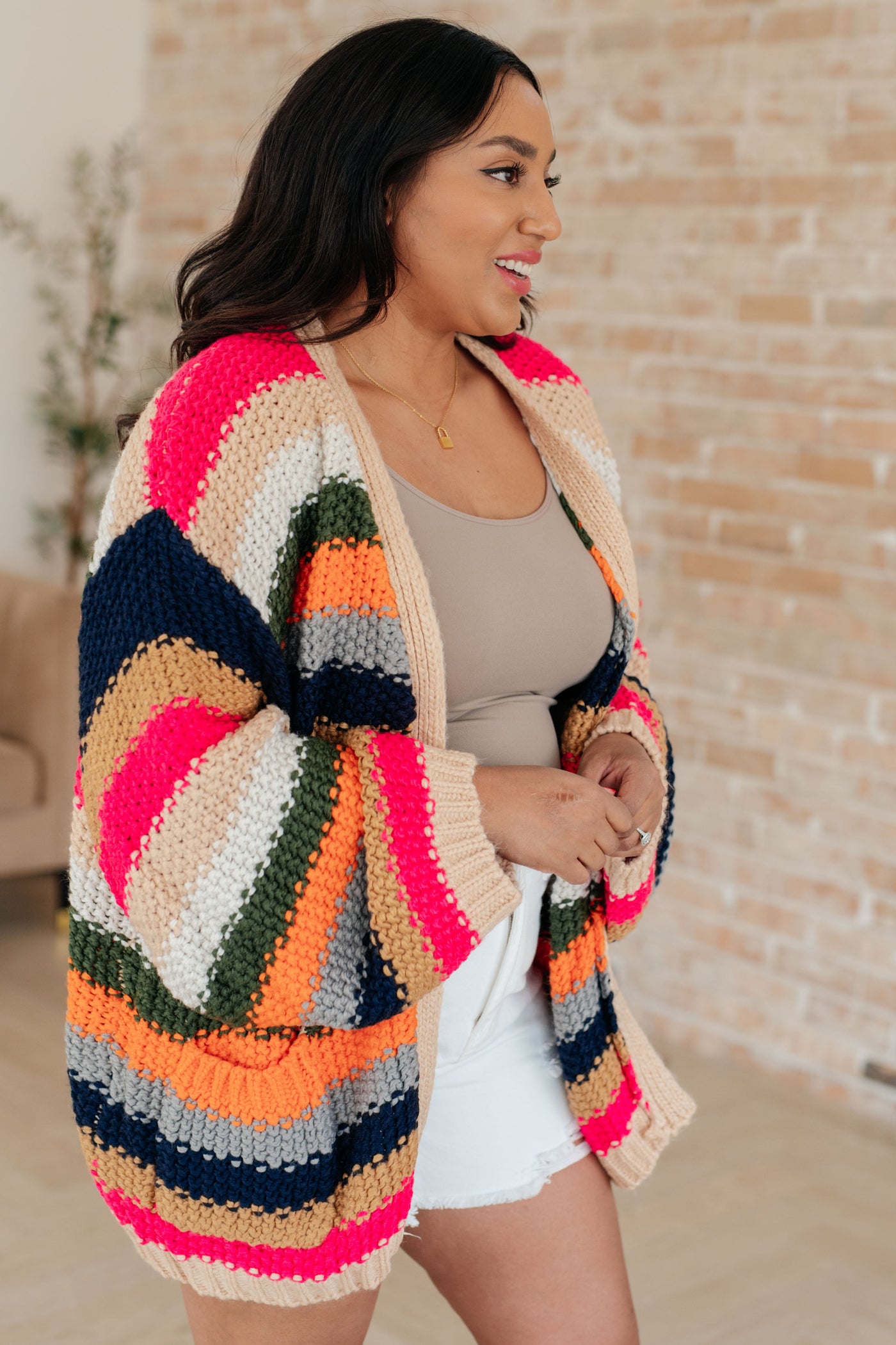 Life in Technicolor Knit Cardigan|Corner Stone Spa Boutique-Tops- Corner Stone Spa and Salon Boutique in Stoughton, Wisconsin