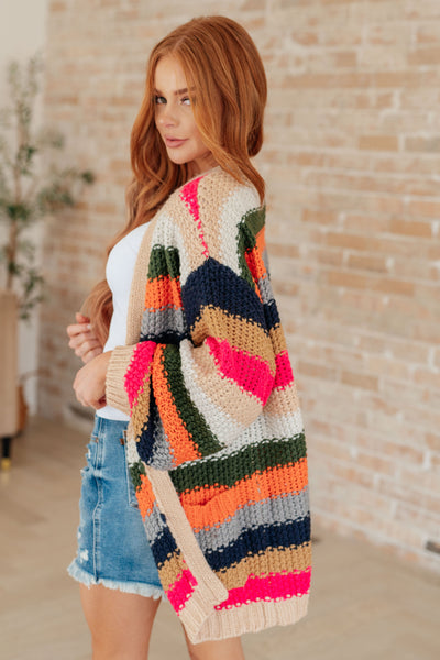 Life in Technicolor Knit Cardigan|Corner Stone Spa Boutique-Tops- Corner Stone Spa and Salon Boutique in Stoughton, Wisconsin