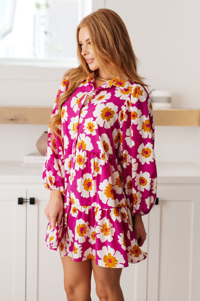 Magnificently Mod Floral Shirt Dress|Corner Stone Spa Boutique-Womens- Corner Stone Spa and Salon Boutique in Stoughton, Wisconsin