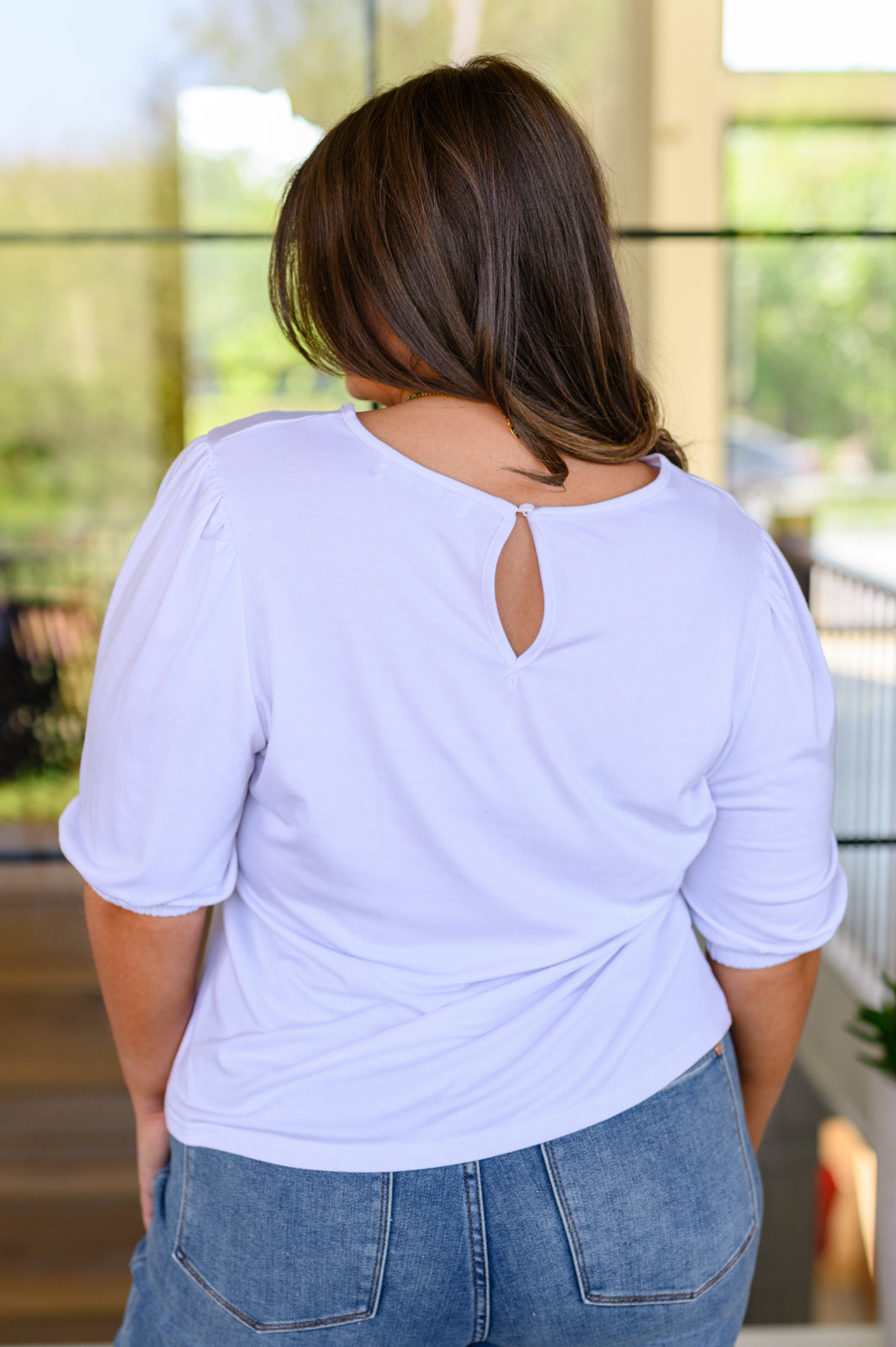 New Days Ahead White Blouse|Corner Stone Spa Boutique-Womens- Corner Stone Spa and Salon Boutique in Stoughton, Wisconsin