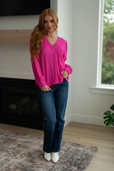 Very Refined V-Neck Blouse|Corner Stone Spa Boutique-Womens- Corner Stone Spa and Salon Boutique in Stoughton, Wisconsin