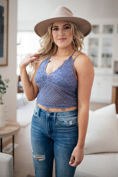 Wild And Free Crop Top in Dusty Blue|Corner Stone Spa Boutique-Womens- Corner Stone Spa and Salon Boutique in Stoughton, Wisconsin