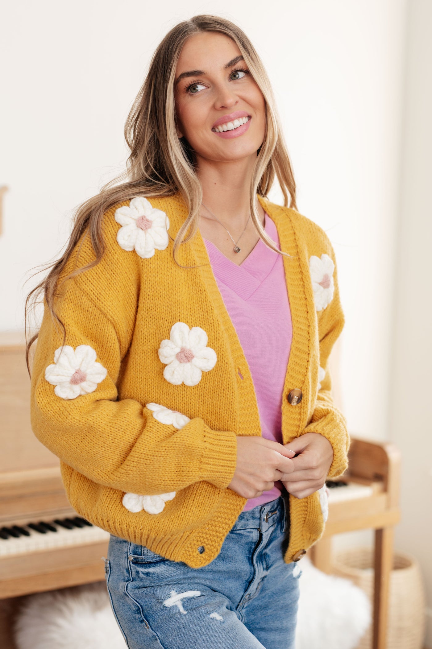 You're Enough Floral Cardigan|Corner Stone Spa Boutique-Womens- Corner Stone Spa and Salon Boutique in Stoughton, Wisconsin