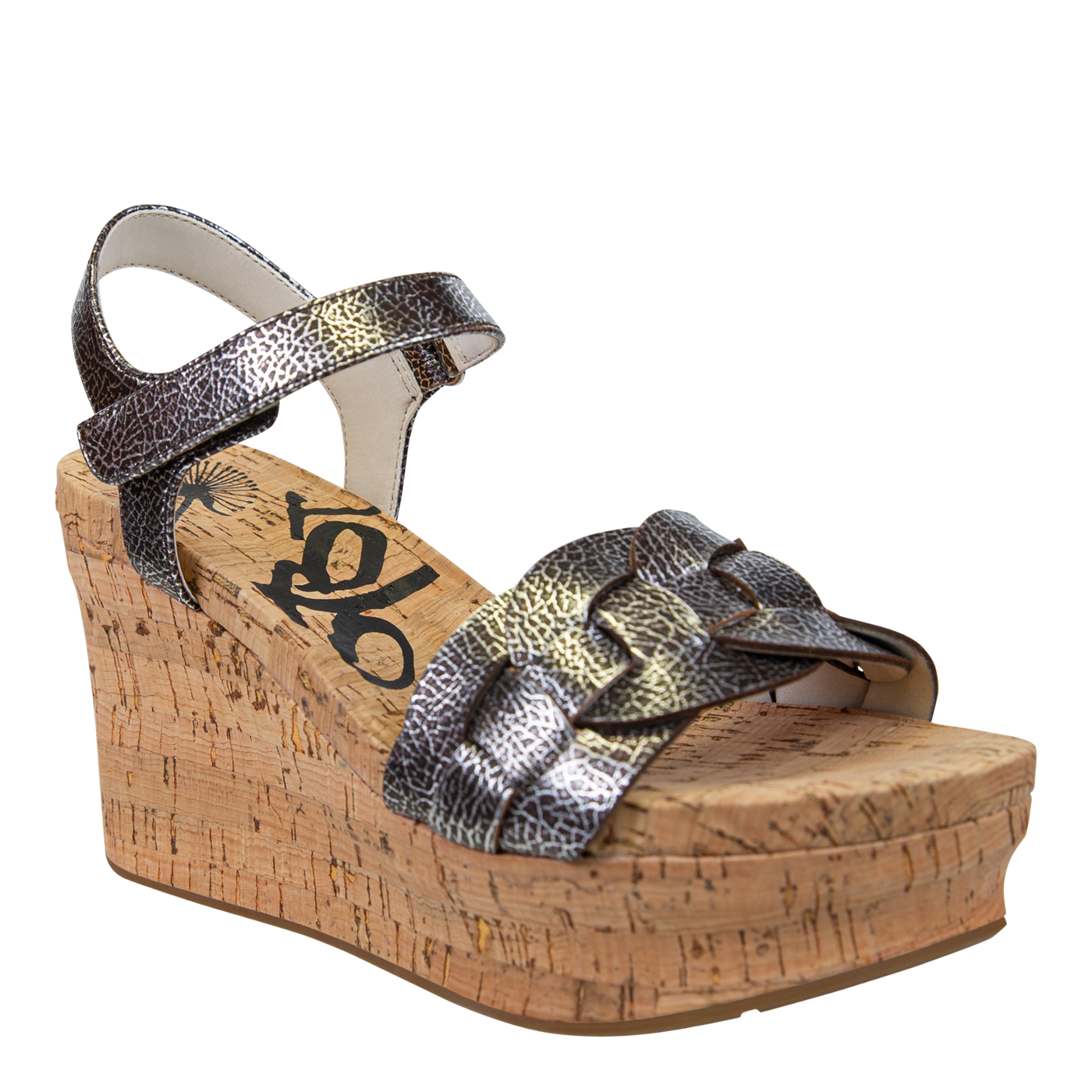 OTBT - CHARLESTON in SILVER Wedge Sandals-WOMEN FOOTWEAR- Corner Stone Spa and Salon Boutique in Stoughton, Wisconsin