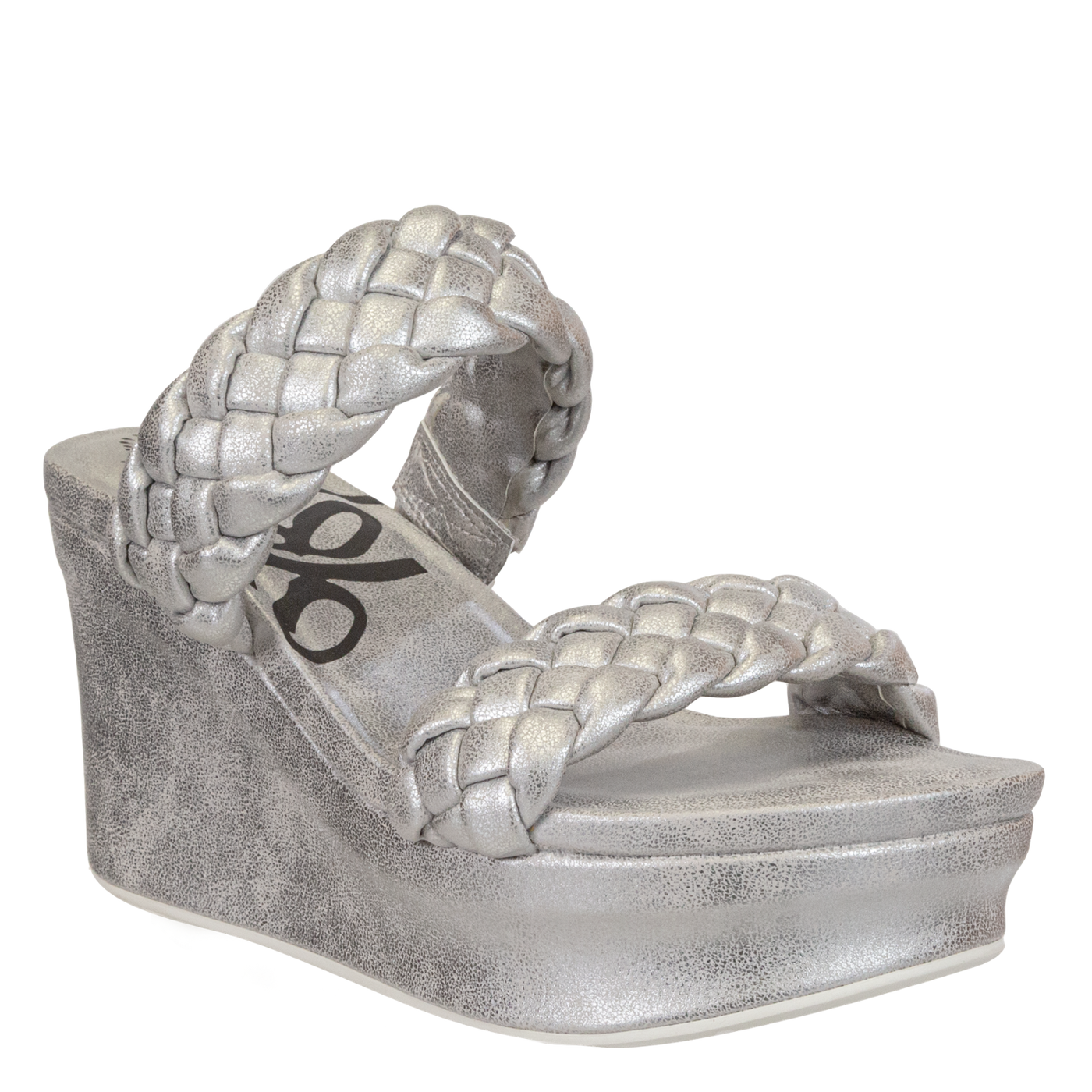 OTBT - FLUENT in SILVER Wedge Sandals-WOMEN FOOTWEAR- Corner Stone Spa and Salon Boutique in Stoughton, Wisconsin