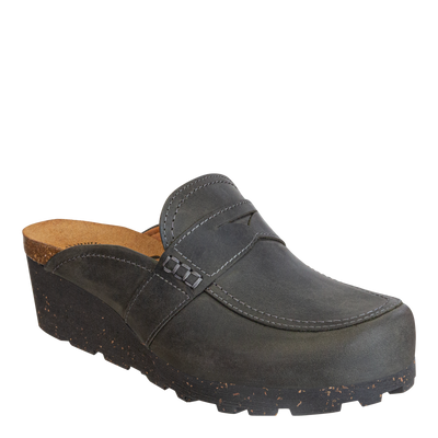 OTBT - HOMAGE in CHARCOAL Wedge Clogs-WOMEN FOOTWEAR- Corner Stone Spa and Salon Boutique in Stoughton, Wisconsin