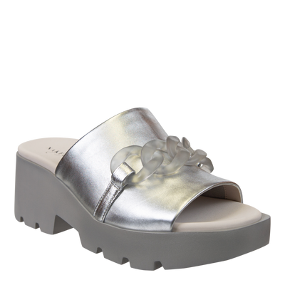 NAKED FEET - ISO in SILVER Platform Sandals-WOMEN FOOTWEAR- Corner Stone Spa and Salon Boutique in Stoughton, Wisconsin