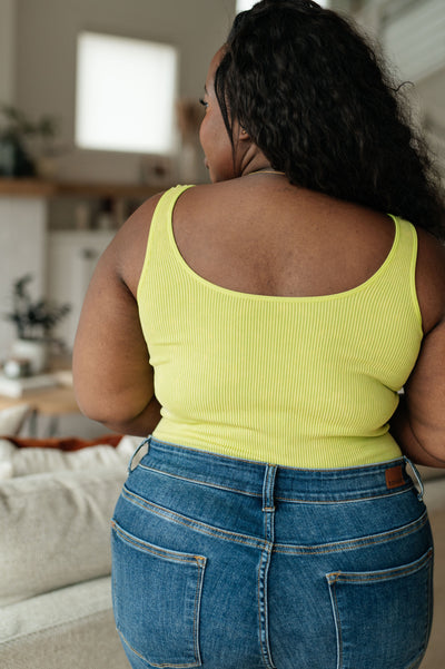 Fundamentals Ribbed Seamless Reversible Tank in Green-Womens- Corner Stone Spa and Salon Boutique in Stoughton, Wisconsin