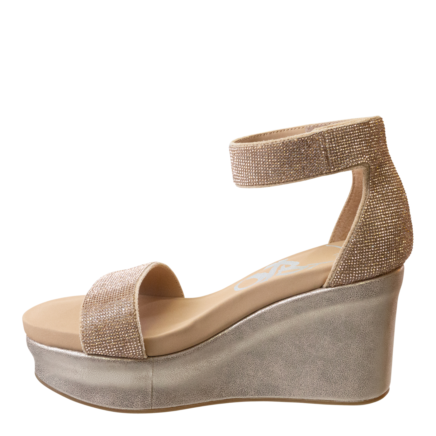 OTBT - STATUS in ROSE GOLD Wedge Sandals-WOMEN FOOTWEAR- Corner Stone Spa and Salon Boutique in Stoughton, Wisconsin