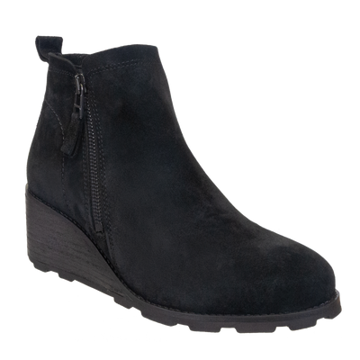 OTBT - STORY in BLACK Wedge Ankle Boots-WOMEN FOOTWEAR- Corner Stone Spa and Salon Boutique in Stoughton, Wisconsin