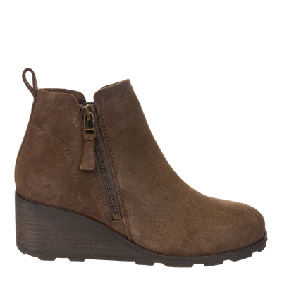 OTBT - STORY in BROWN Wedge Ankle Boots-WOMEN FOOTWEAR- Corner Stone Spa and Salon Boutique in Stoughton, Wisconsin