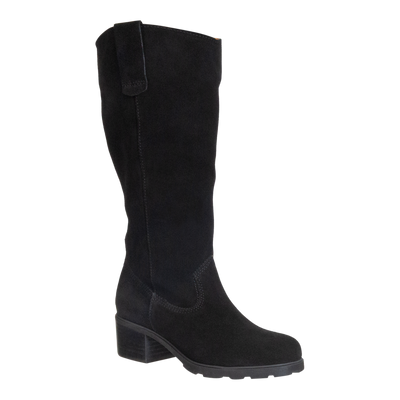 OTBT - TALLOW in BLACK Heeled Mid Shaft Boots-WOMEN FOOTWEAR- Corner Stone Spa and Salon Boutique in Stoughton, Wisconsin